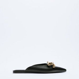 Zara Buckled Mules